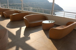 Издръжливи ратанови мебели за лоби бар на хотел